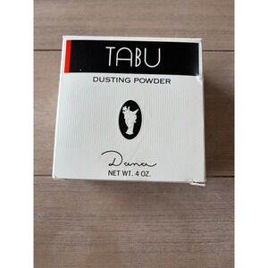 Vintage TABU Dusting Powder Dana Fragrance Talc 4oz Discontinued Paper Sealed